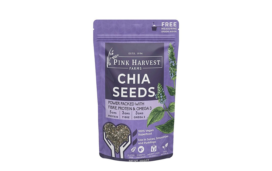 Pink Harvest Farms Chia Seeds    Pack  350 grams
